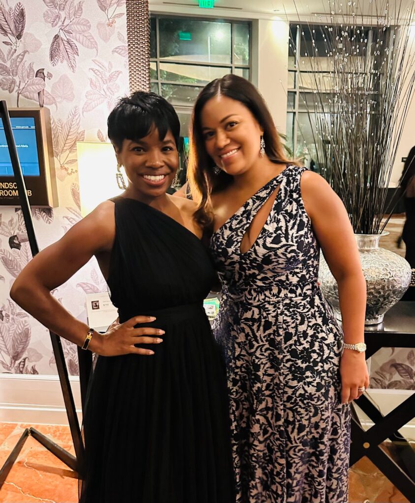 Lauren A. Warner and Brandi Murrain at an industry event